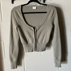 Hook-And-Eye Slim Cardigan - Abercrombie & Fitch